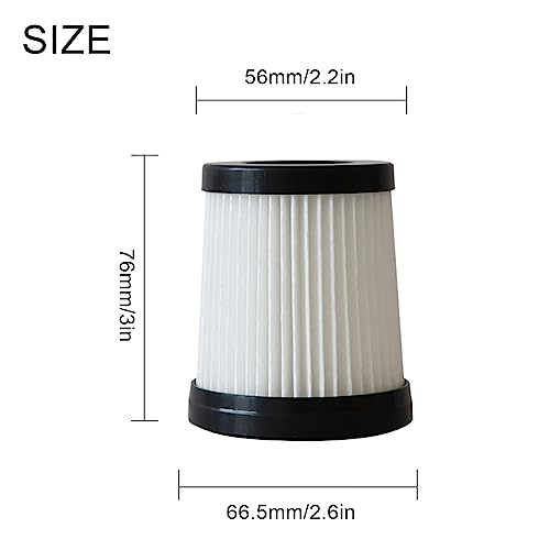 HiFrom Vacuum Filter Replacement Compatible with Fabuletta FSV001 FSV101 Girnoor G160 G165 Afoddon A300,HEPA Filter Was
