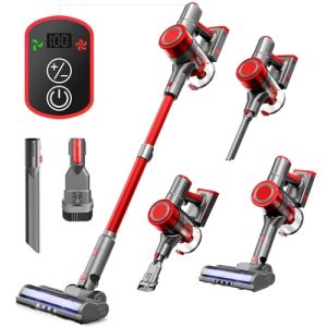 Lightweight Stick Vacuum Cleaner for Home Pet Hair Removal | Anti-Tangle Cordless Vacuum for Deep Carpet Cleaning | Rec