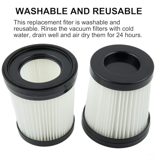 Replacement Filter for Fabuletta FSV001 Vacuum Cleaners(2 PACK) Replacement Filter for Girnoor G160 & G165 Vacuum Cl