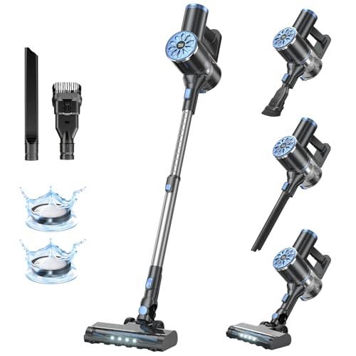 Cordless Vacuum Cleaner with Self-Standing Feature for Home | LED Screen Stick Vacuum Cleaner for Lightweight Powerful