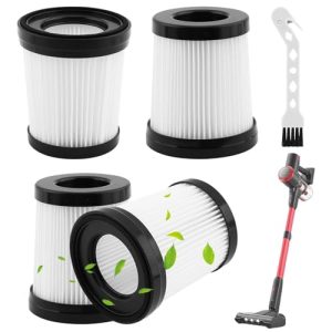 Girnoor G160 & G165 4Pack HEPA Filter for Stick Vacuum Cleaners, Replacement Filters with Cleaning Brush FSV101 & FSV0