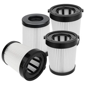 HEPA Filter for Fabuletta FSV001 Cordless Stick Vacuum Cleaners, 4 Pack | Lubluelu 202 & Girnoor G160 & G165 & Afoddon