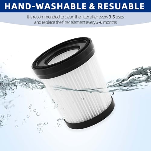 Fabuletta FSV001/FSV101/Girnoor G160/G165/Lubluelu 202/Oraimo OSV-102/VacLife VL732 Stick Vacuum Filter Replacement - 4