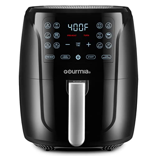 Gourmia FRY FORCE Large Air Fryer Oven 12 Preset Functions for Healthy Cooking | Gourmia FRY FORCE XL Air Fryer Basket