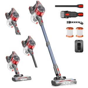 Rechargeable Cordless Stick Vacuum Cleaner - Powerful 35Kpa Clean with 8 in 1 Attachment for Max Efficiency Cleaning |