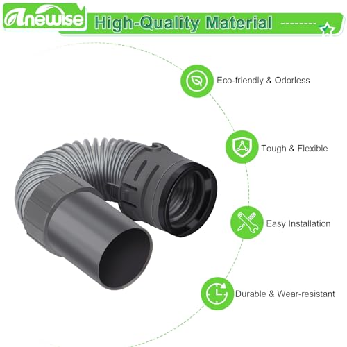 Shark Navigator Lift-Away Deluxe Vacuum NV352 NV350 NV351 NV380 UV440 Hose Filter Replacement Part, 1 Nozzle Hose + 2 Pr