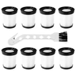 Fabuletta FSV101 & FSV001 8pcs Vacuum Filter Replacement, Cleaning Brush for Cordless Stick Vacuum Cleaners | Girnoor G