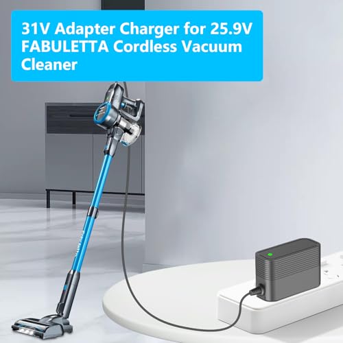 FABULETTA 31V Charger AC Adapter for Cordless Vacuum FSV001 FSV101 FSV103 FSV009 SV002 25.9V Li-ion Battery Compatible P