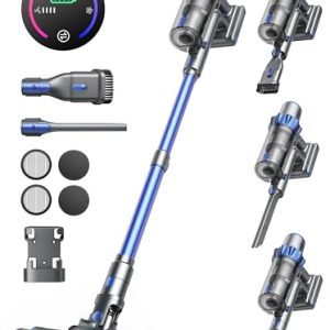 Cordless Vacuum Cleaner for Home with Color Touch Display | Intelligent Auto Mode Cordless Stick Vacuum Cleaner | Handh