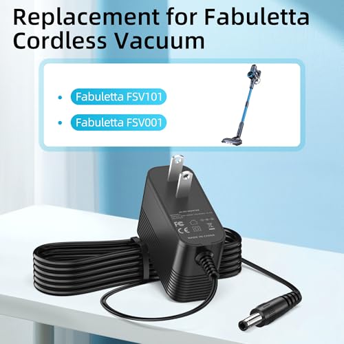 Fabuletta 31V Power Charger for Cordless Stick Vacuum Cleaner FSV101 FSV001 RK-3100500 AC DC Adapter Supply