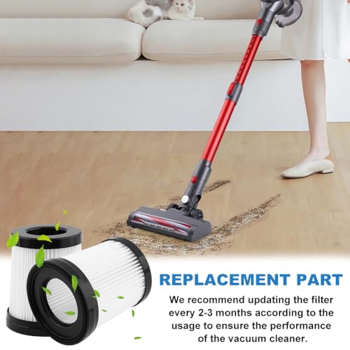 HEPA Vacuum Filter Replacement 4PCS Compatible with Fabuletta FSV101 FSV001 Girnoor G160 G165 Afoddon A300 Lubluelu 202