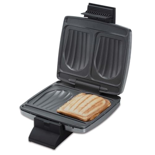 Cloer 6235 Préparateur de sandwich pour 2 sandwichs, facile à nettoyer, en acier inoxydable résistant, parfait pour le b - Image 3