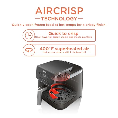 Ninja Air Fryer Pro 4-in-1 Grey for Hot Air Crisp Technology and Versatile Cooking