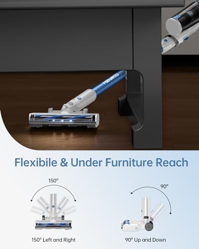 FABULETTA Cordless Vacuum Cleaner for Home, Up to 45 Min Runtime, Super Lightweight, Great for Pet Hair & Carpet & Hard
