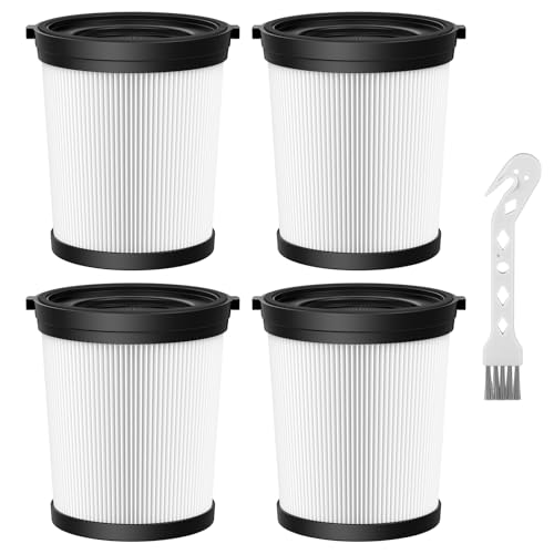 4 Pack FSV001 HEPA Filter Compatible with Multiple Cordless Stick Vacuum Cleaners: Fabuletta, VacLife, Girnoor, Afoddon,
