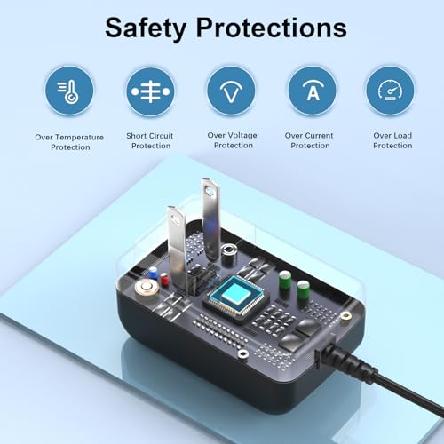 Homeika H016 HA016 Cordless Vacuum Power Cord 20Kpa Suction Replacement UL Listed AC/DC Adapter