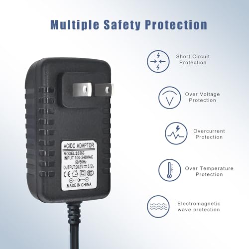 PRETTYCARE Cordless Vacuum Cleaner Charger Replacement AC/DC Power Adapter 6.6 Ft W100 W200 W300 W400 P1 P3 P4 PRETTYC