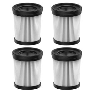 FABULETTA Washable HEPA Filter Kit Replacement for Cordless Vacuum Cleaner FSV001, 4 Pack - Easy Clean, Odor Removal, Al
