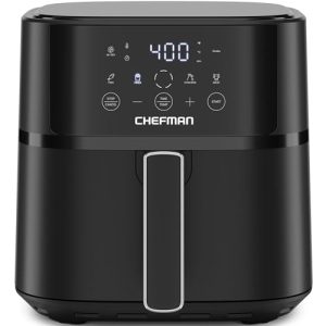Chefman 6 QT Air Fryer - Quick & Easy Meals in Minutes for Busy Families, Features Hi-Fry Technology for Extra Crisp, To