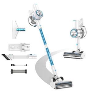 FABULETTA Cordless Vacuum Cleaner for Home, 8 in 1 Lightweight Stick Vacuum with Brushless Motor for Hardwood Floors & C