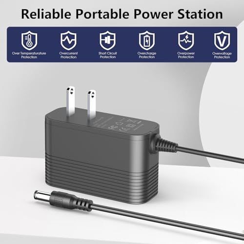 2|2V Battery Charger for VersLife S7 Plus Vacuums Aapter Power Cord Compatible with YONNDER E1, FABULETTA FSV005