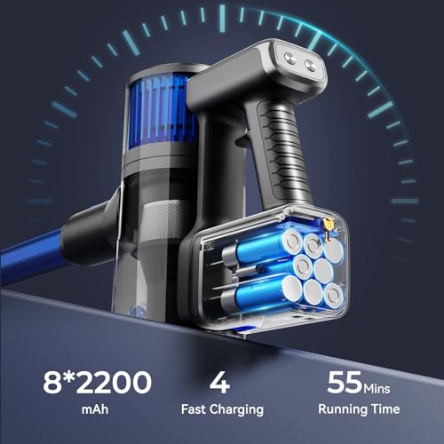 FABULETTA FSV006 Cordless Vacuum Cleaner Battery - 2200mAh Rechargeable Blue FABULETTA FSV006 Cordless Stick Vacuum Clea