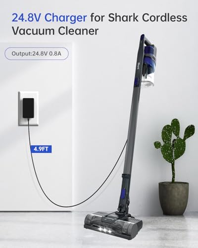 Shark Pet Cordless Stick Vacuum IX141 IZ140H IX141H IZ142 Charger - 2|8V |9FT Power Cord | Compatible Shark Cordless Va