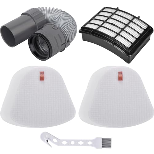 Shark Navigator Lift-Away Deluxe Vacuum NV352 NV350 NV351 NV380 UV440 Hose Filter Replacement Part, 1 Nozzle Hose + 2 Pr