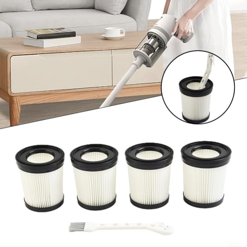 Girnoor G160 G165 Afoddon A300 Fabuletta FSV101 FSV001 Vacuum Filters HEPA Replacement Parts with Cleaning Brush (4PCS)