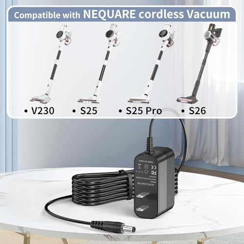 NEQAURE S25 S25 Pro S26 Cordless Vacuum 31V Power Cord Charger AC DC AdapterReplacement Parts Handheld Cleaner Supply