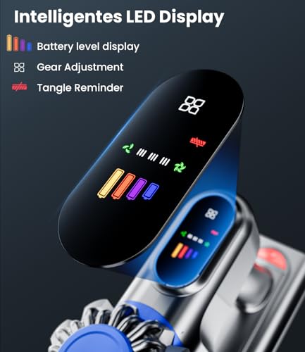 Cordless Vacuum Cleaner for Home 500W 40Kpa 60Mins | Anti-Tangle Wall Mount Charging 8 in 1 Cordless Vacuum Cleaner | L