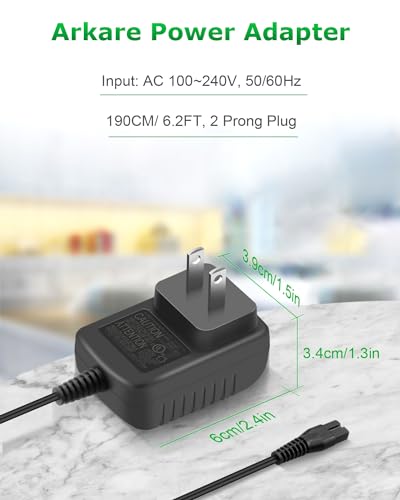 Bissell 2482 2286 2286A 22862 Adapt ion Pet Vacuum Power Cord Charger 10.8V Lithium Ion 2389 2389C Cordless Hand Vacuum
