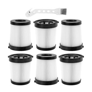 Fabuletta FSV001 Replacement Filter 6 Pack for Cordless Stick Vacuum Cleaners | Girnoor G160 and G165 Afoddon A300 Cord