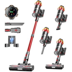 Cordless Vacuum Cleaner 580W 48KPA 65Mins Rechargeable for Home Carpet Hardwood Floor | Cordless Vacuum with Anti-Tangl