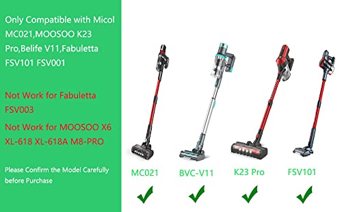 Moosoo K23 Pro Micol MC021 Belife BVC12 BVC11 BVC-V11 S10 S11 Fabuletta FSV101 FSV001 Cordless Vacuum Cleaner Power Ada
