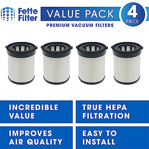 Fette Filter FSV001 Hepa Filter Replacement - Fabuletta, Girnoor, Afoddon Compatible, Premium Material, Pack of 4, Vacuu
