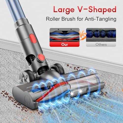 Rechargeable Cordless Stick Vacuum Cleaner - Powerful 35Kpa Clean with 8 in 1 Attachment for Max Efficiency Cleaning |