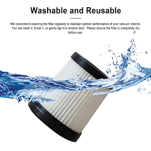 HiFrom Vacuum Filter Replacement Compatible with Fabuletta FSV001 FSV101 Girnoor G160 G165 Afoddon A300,HEPA Filter Was