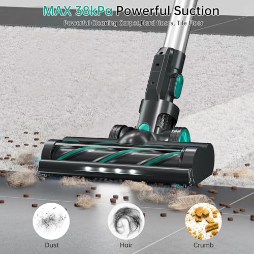 FABULETTA Cordless Vacuum Cleaner for Home Cleaning, Long Battery Life (55 mins), 3 Suction Modes | FABULETTA Cordless