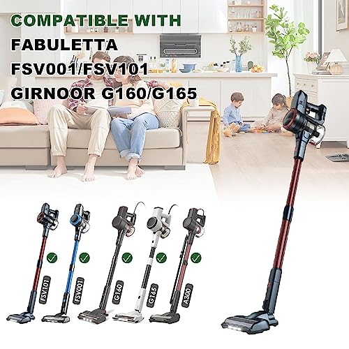 HiFrom Vacuum Filter Replacement Compatible with Fabuletta FSV001 FSV101 Girnoor G160 G165 Afoddon A300,HEPA Filter Was