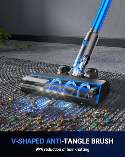 FABULETTA Cordless Vacuum Cleaner for Home Cleaning with 45Min Runtime and Anti-Tangle Large Dust Cup | Lightweight FAB