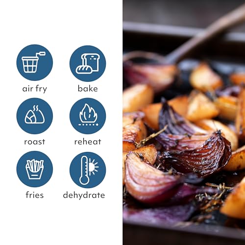 Sur La Table Compact |2 Quart Air Fryer - Digital LED Touchscreen Display | Chicken, Fries, Fish, Veggies | Health-Consc