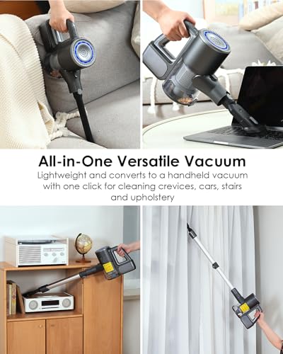 S7 Plus Cordless Vacuum Cleaner, Lightweight and Versatile Stick Vacuum, Deep Cleans and Washes for All Home Surfaces