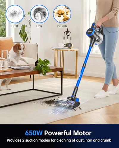FABULETTA 650W Upgraded Corded Stick Vacuum Suit for Hard Floor & Pet Hair