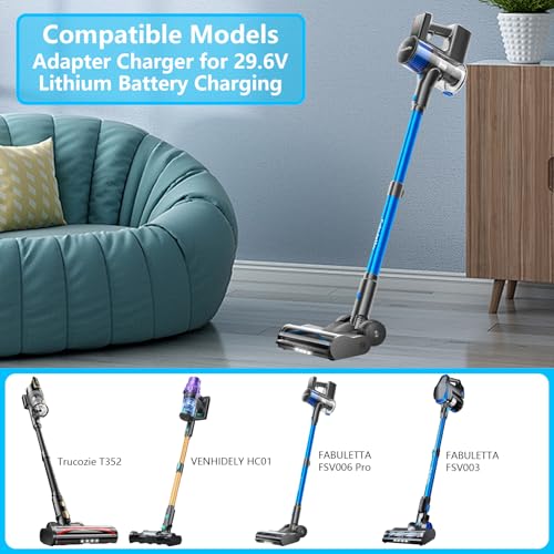 FABULETTA FSV006 Pro 29.6V 0.5A charger compatible for vacuum cleaner VENHIDELY HC01 29.6V 0.5A charger compatible for v