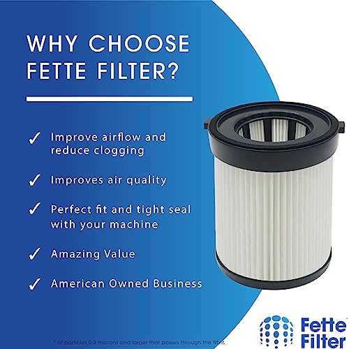 Fette Filter FSV001 Hepa Filter Replacement - Fabuletta, Girnoor, Afoddon Compatible, Premium Material, Pack of 4, Vacuu