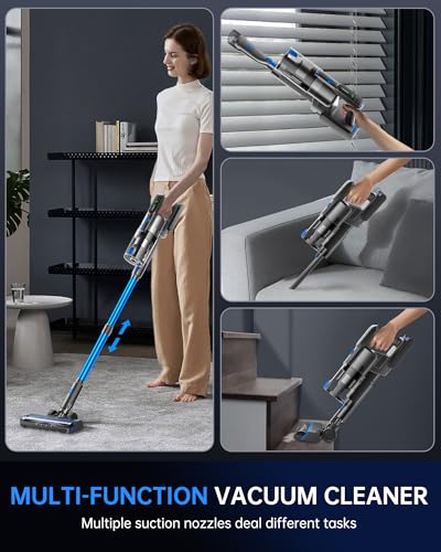 FABULETTA Cordless Vacuum Cleaner for Home Cleaning with 45Min Runtime and Anti-Tangle Large Dust Cup | Lightweight FAB