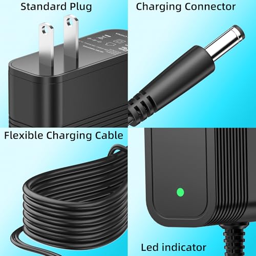 Homeika Cordless Vacuum Cleaner H320 Power Cord Replacement Adapter 26.5V for H320 Vacuum Powerful Suction Clean Power S