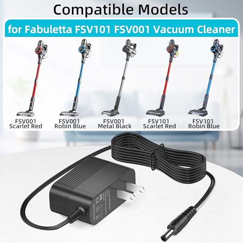 Fabuletta FSV101 FSV001 31V Charger for Cordless Stick Vacuum Cleaner | Fabuletta RK-3100500 AC DC Adapter Power Supply