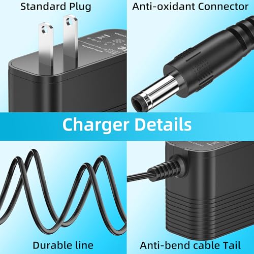 Larelse Cordless Stick Vacuum Power Cord 31V Charger Elite 5 Pro 25.9V AC Adapter Cleaner
